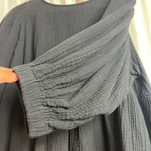 Finn Baby Doll Dress Carly Jean Los Angeles Black L - Picture 2 of 3